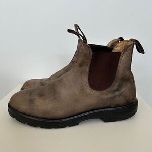 Blundstone Distressed Brown Leather Boots US 10/AU 9 Mens